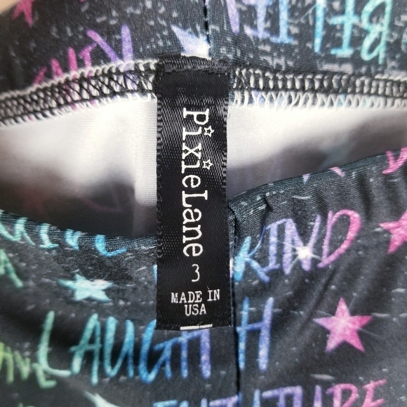 Pixie Lane Empower Positive Vibes Leggings NWT - Picture 3 of 9